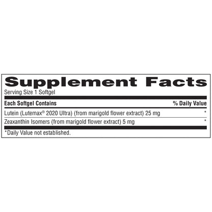 trunature eye support supplement softgels bottle