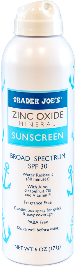 Trader Joe's Zinc Oxide Mineral Sunscreen Spray SPF 30