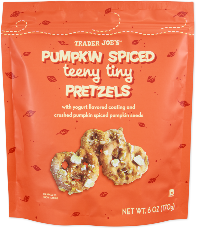 Trader Joe’s Pumpkin Spiced Teeny Tiny Pretzels seasonal snack