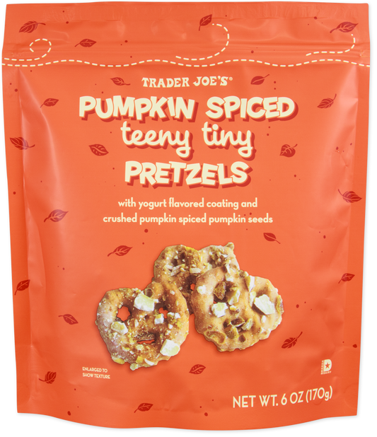 Trader Joe’s Pumpkin Spiced Teeny Tiny Pretzels seasonal snack