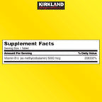 Kirkland Signature cherry flavored B-12 supplement bottle