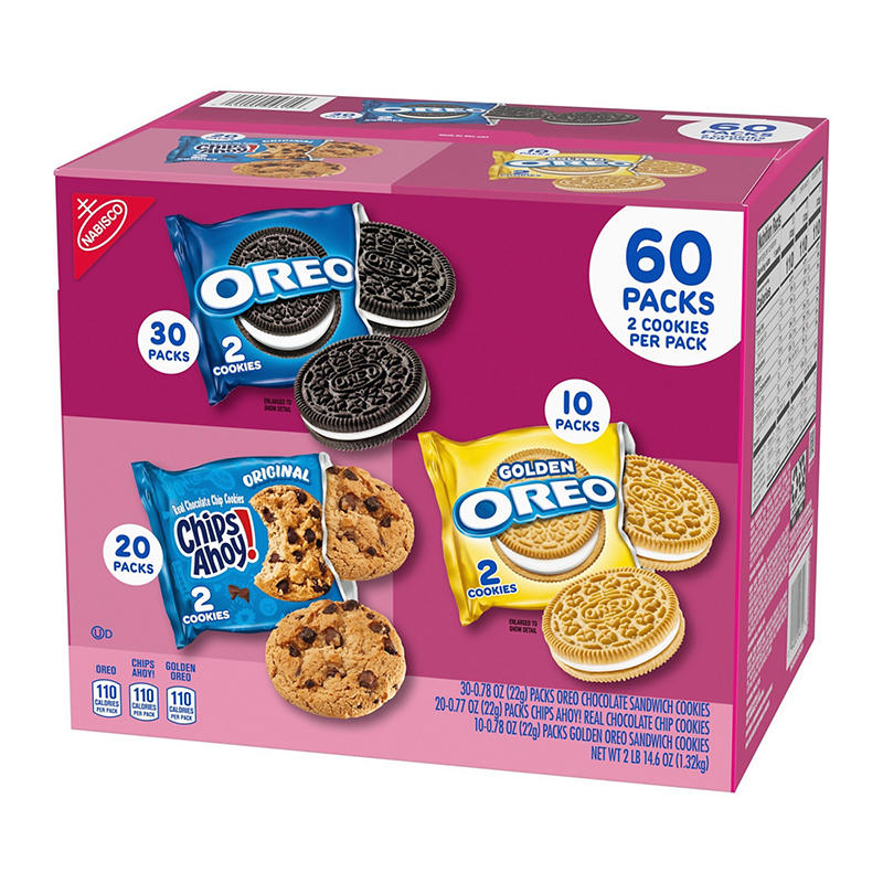 Oreo Golden snack packs in variety cookie box