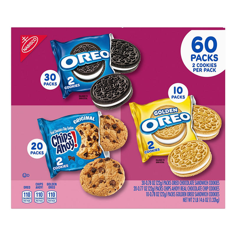 Chips Ahoy cookie snack packs in bulk package