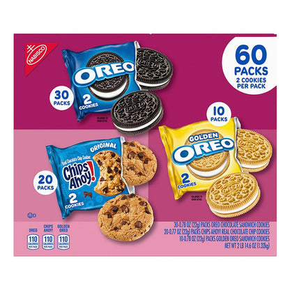 Chips Ahoy cookie snack packs in bulk package