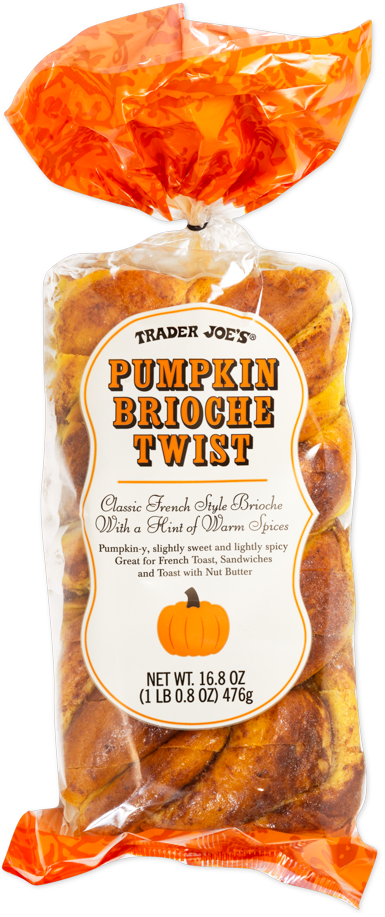 Trader Joe's Pumpkin Brioche Twist bakery treat