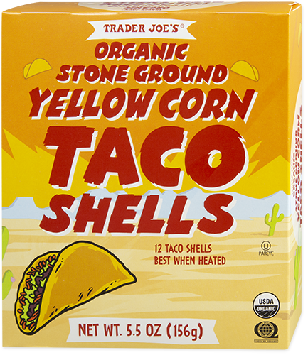 Trader Joe's organic stone ground yellow corn taco shells