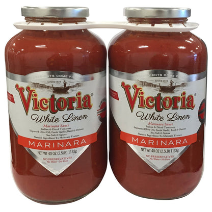 Victoria White Linen marinara sauce 40 oz 2-count