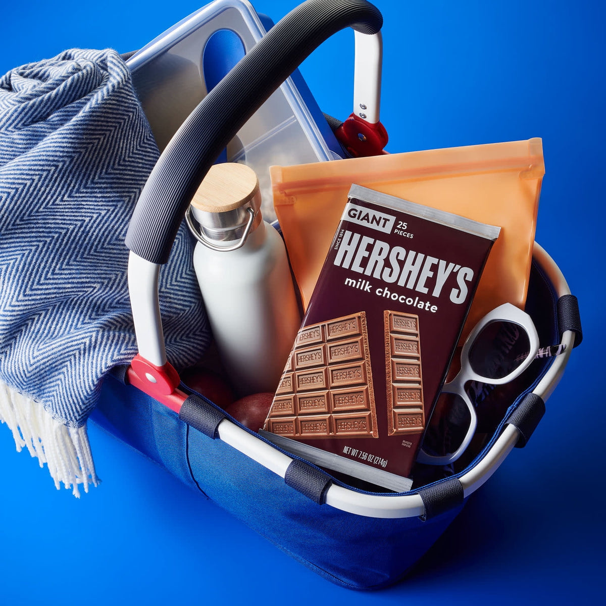 Hershey's giant chocolate bar for campfire s'mores