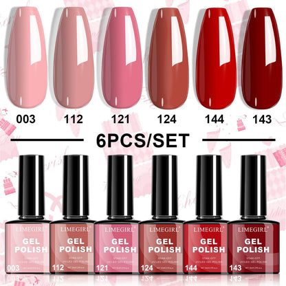 AsterOutdoor six-piece UV gel nail polish set