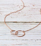 Anavia interlocking circles necklace for mothers and daughters