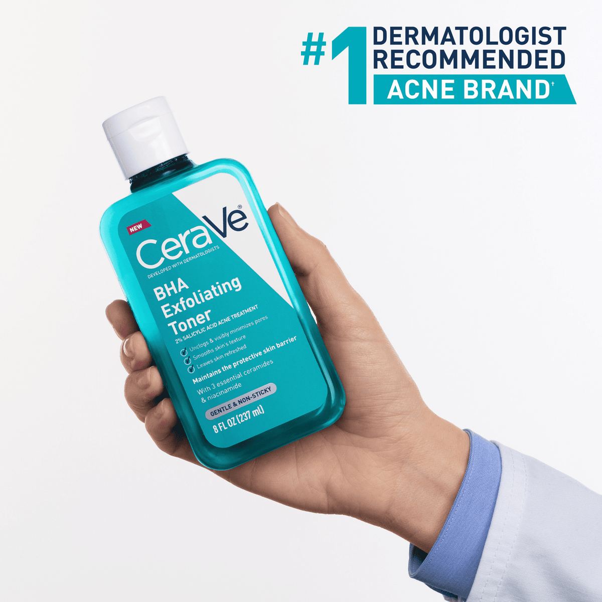 CeraVe BHA facial toner for refined-looking pores