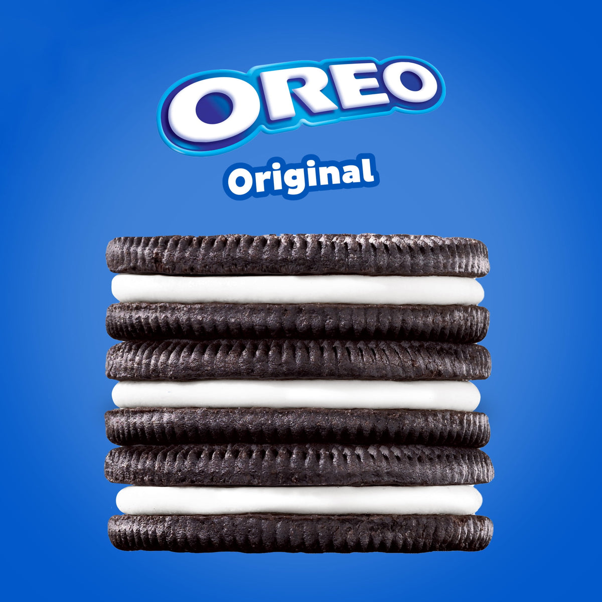 Three-pack of OREO chocolate sandwich cookies