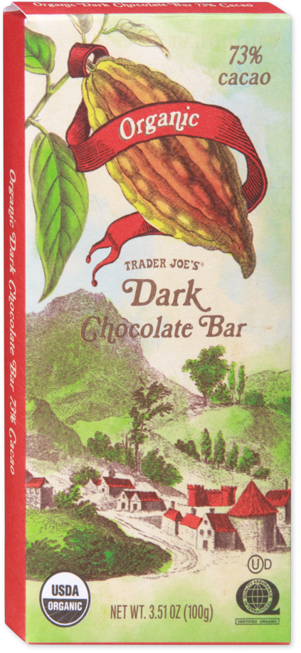 Trader Joe's Organic Dark Chocolate Bar 73% Cacao