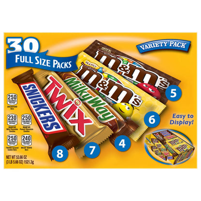 Family-size Mars candy bar variety pack