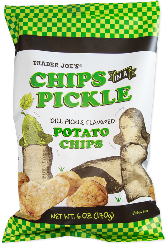 Trader Joe's Chips in a Pickle gluten free kosher snack chips