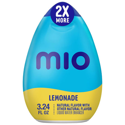 Mio lemonade water flavoring drops front label
