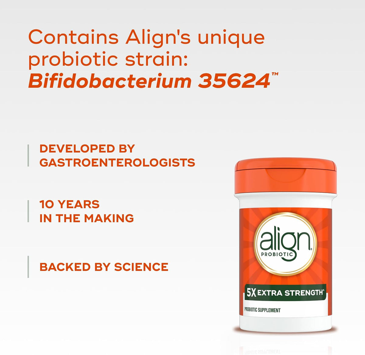 Gluten free soy free Align probiotic supplement