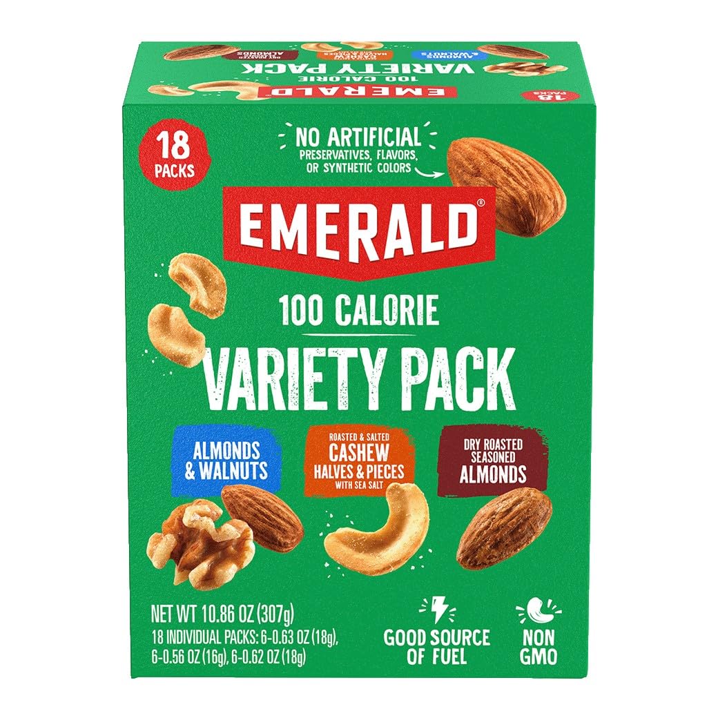 Emerald 18 count mixed nuts snack pack box