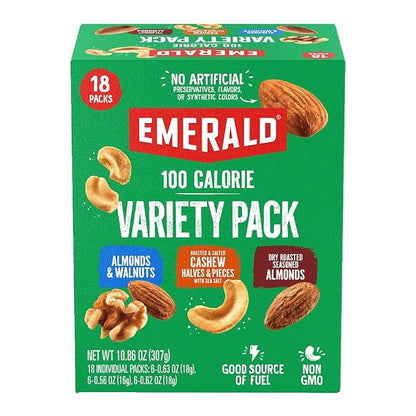 Emerald mixed nuts variety pack 100-calorie snack packs
