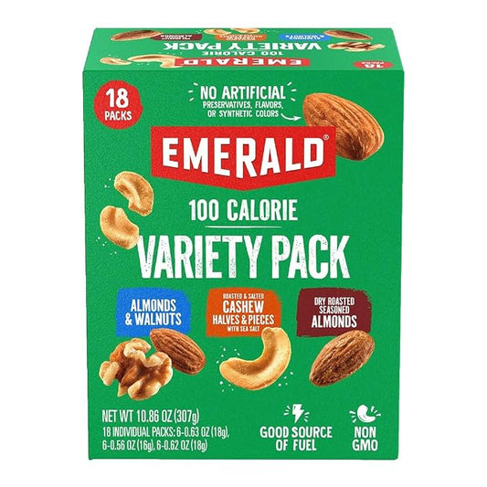 Emerald mixed nuts variety pack 100-calorie snack packs