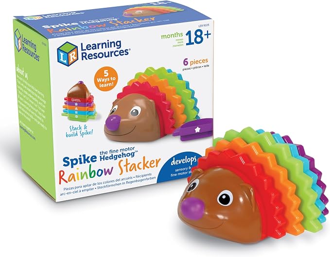 Montessori-inspired fine motor hedgehog activity toy