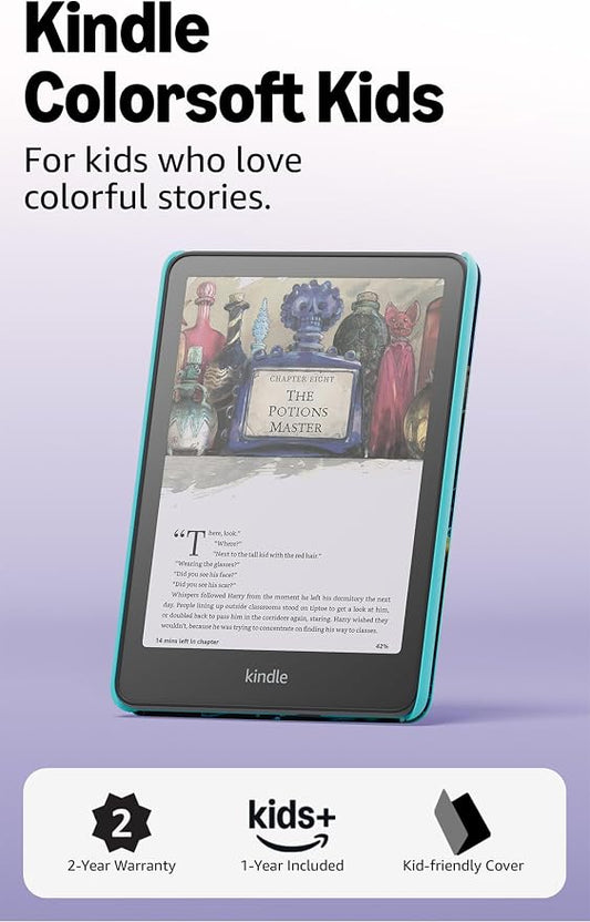 Amazon Kindle Colorsoft Kids with Fantasy River cover