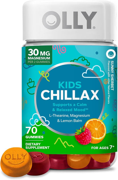 OLLY Kids Chillax calm mood gummies for ages 7 plus