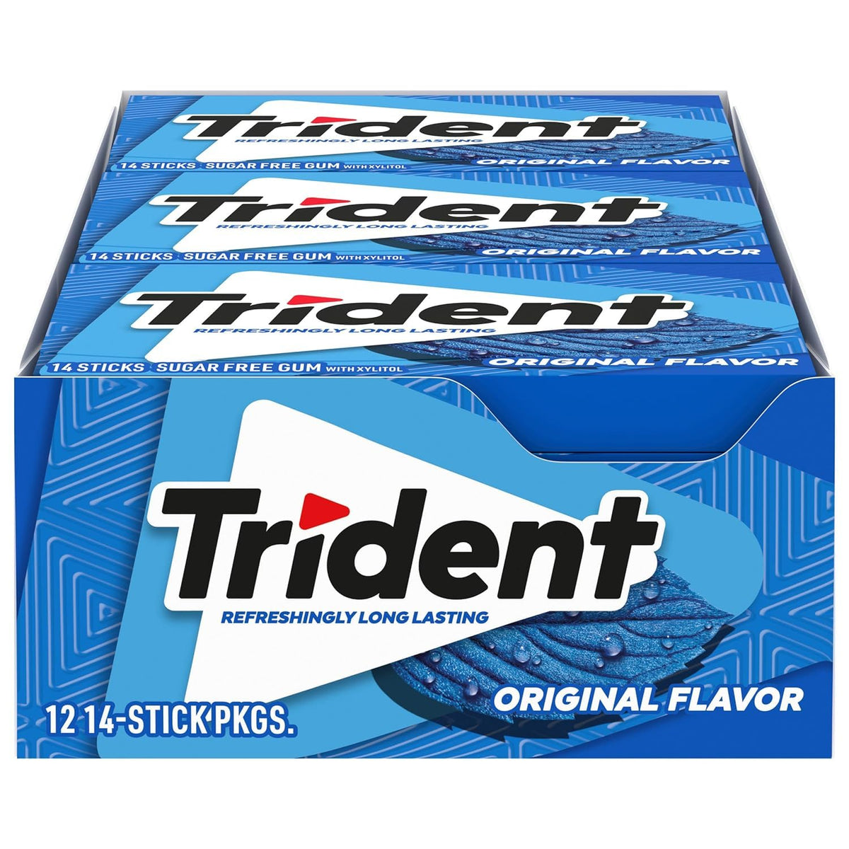 Trident Original mint sugar free gum packs