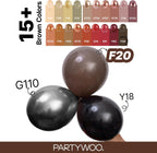 Thick latex dark brown balloons for arches and garlands