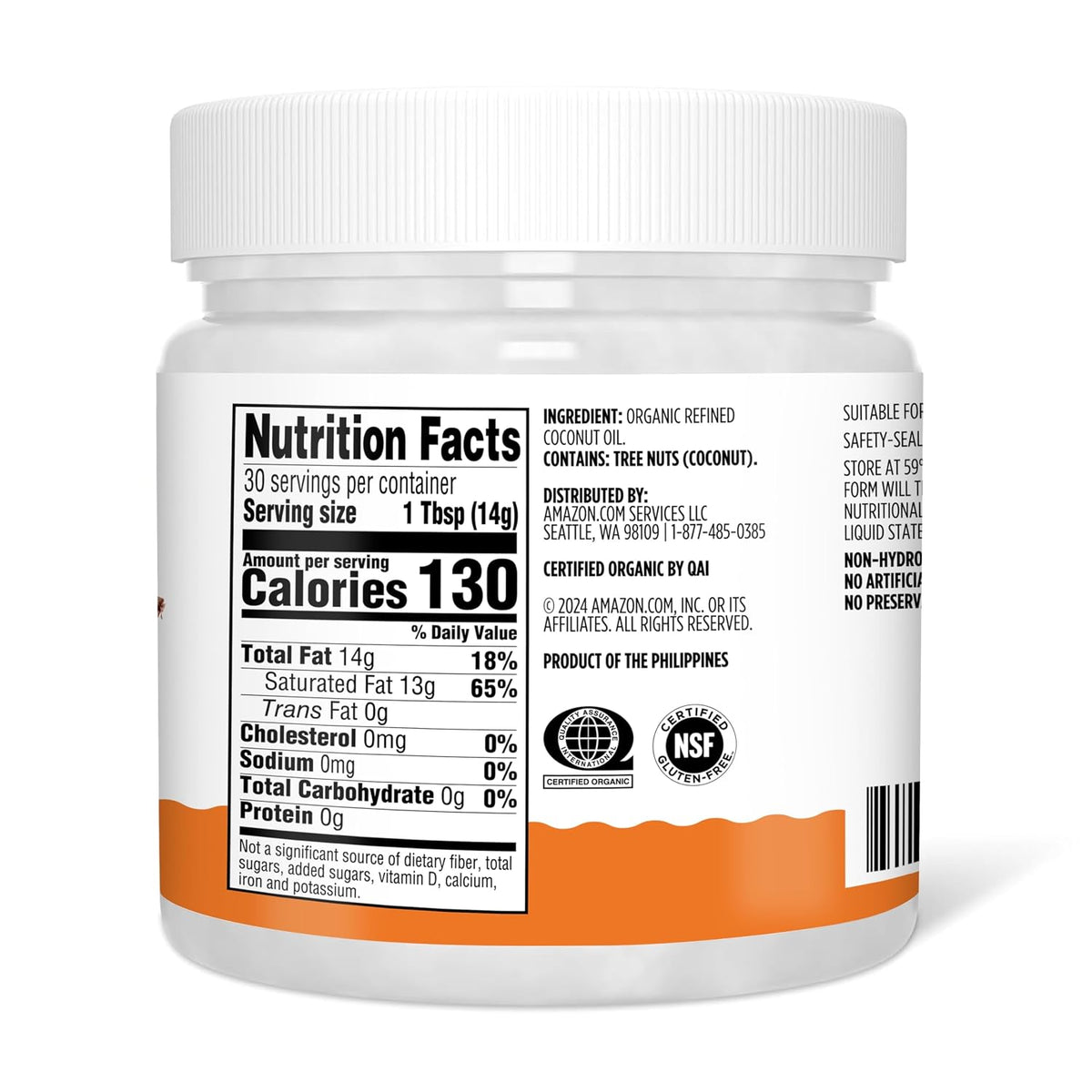 15 fl oz coconut oil pantry staple jar
