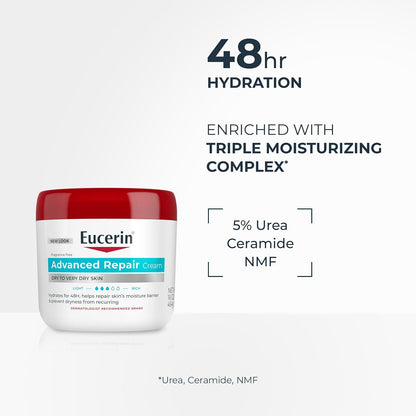 Eucerin Advanced Repair Cream 16 oz product packaging
