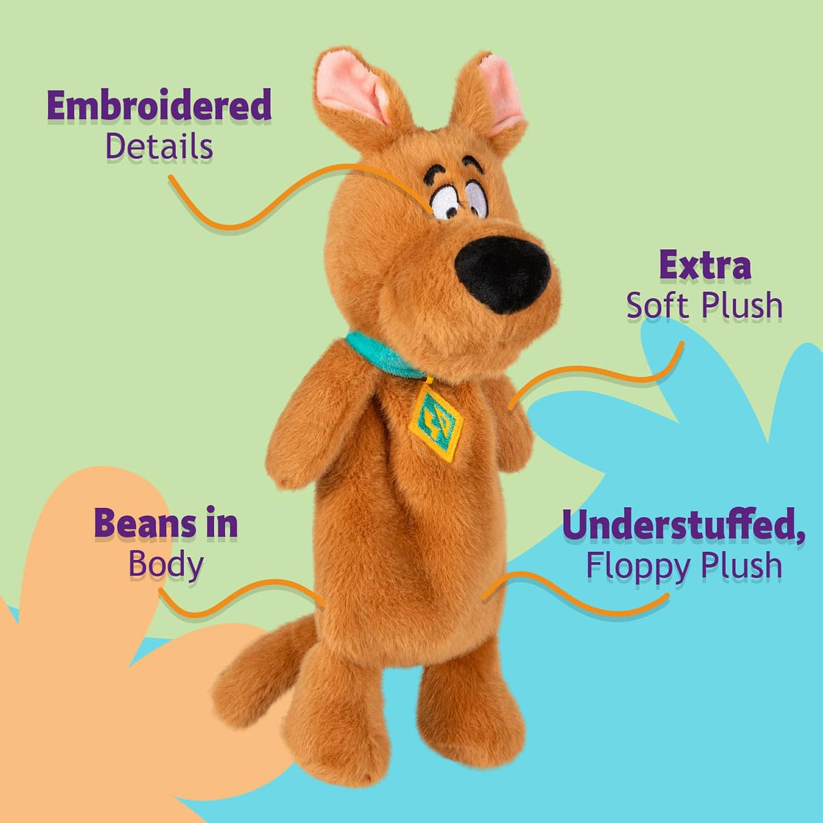 Embroidered Scooby-Doo plush cuddle pal
