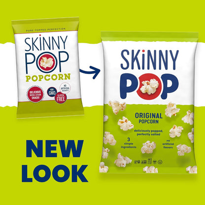 SkinnyPop whole grain popcorn with sunflower oil