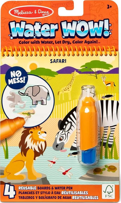 Melissa & Doug Water Wow Safari activity pad cover