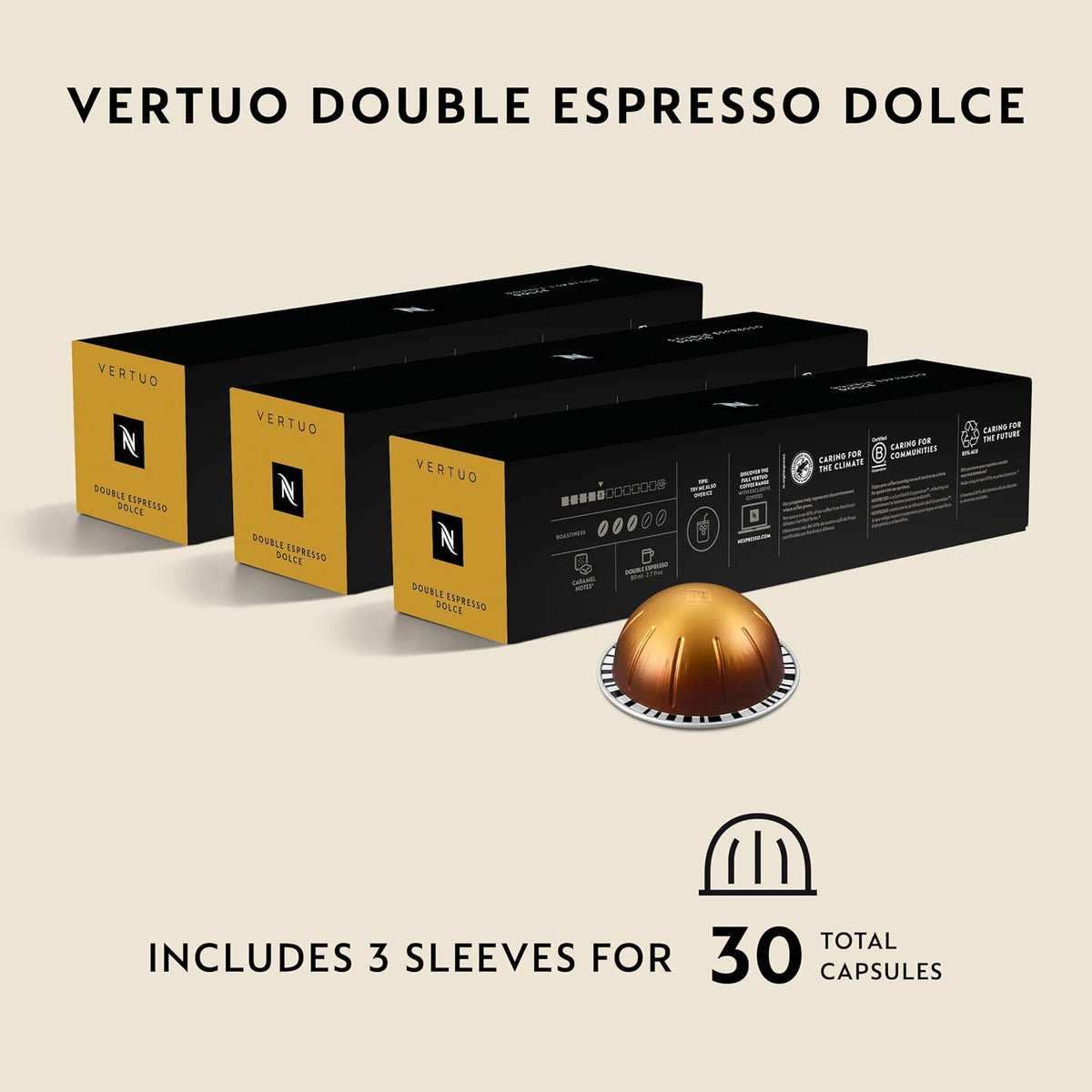 30-count Nespresso Vertuo espresso pod box