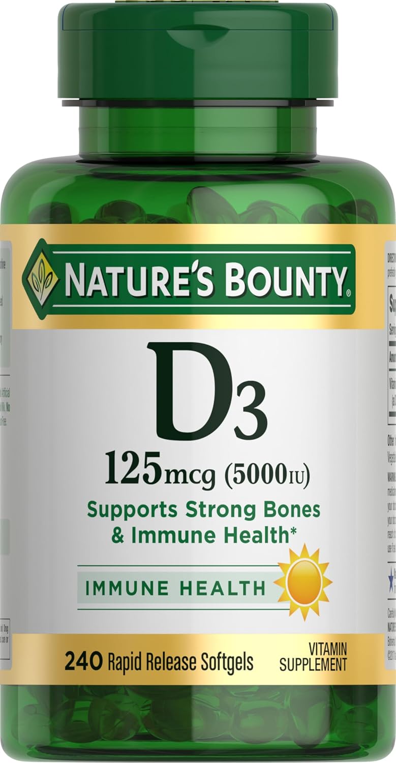 Nature's Bounty D3 vitamin supplement 240 count