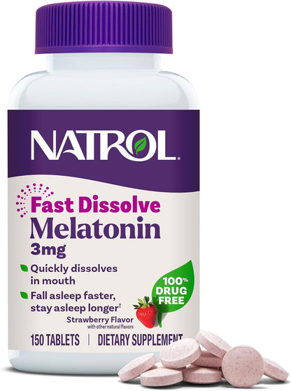 Natrol fast dissolve melatonin 150 count supplement