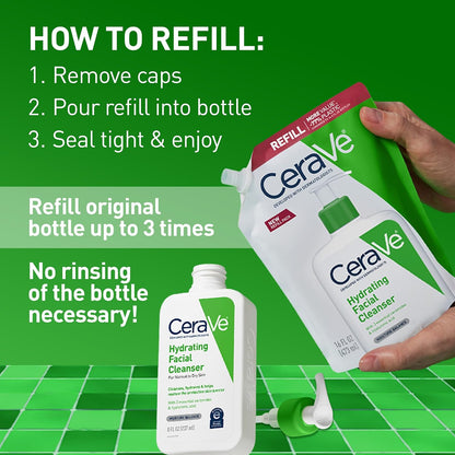 CeraVe cleanser with ceramides and hyaluronic acid