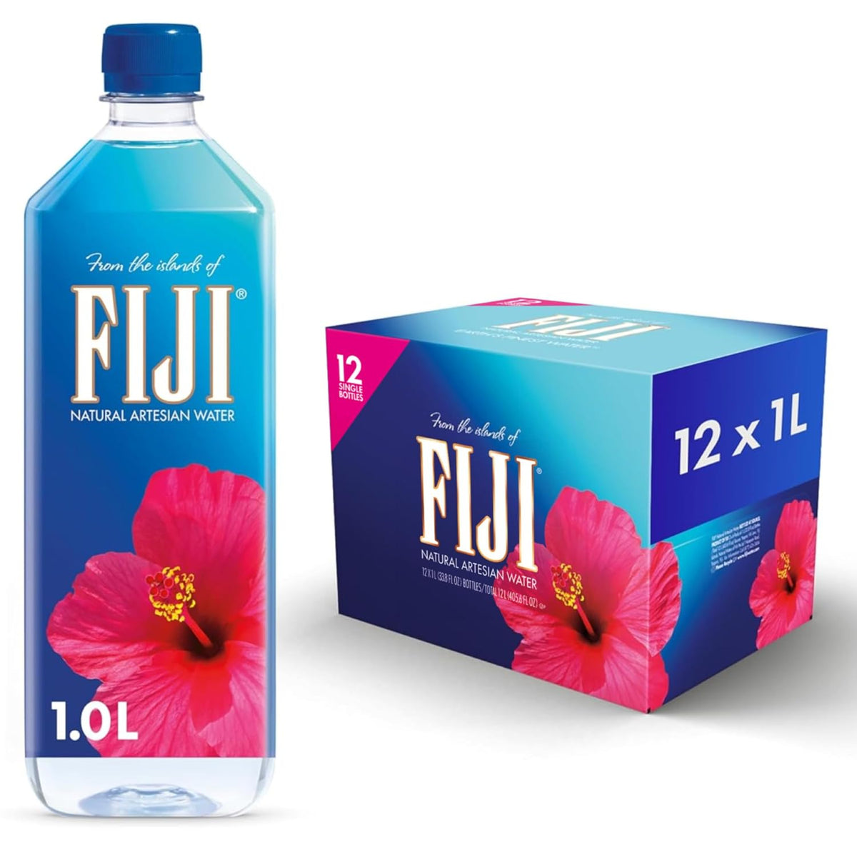 FIJI 1L natural artesian still water bottles