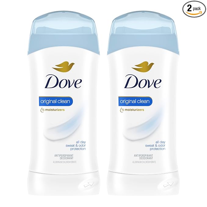 Dove Original Clean antiperspirant deodorant stick 2 pack