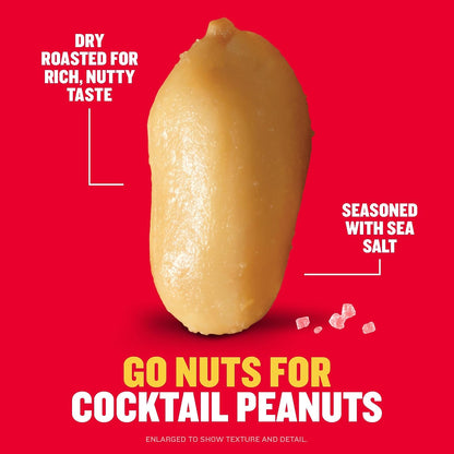 Sea salt roasted peanuts in resealable can