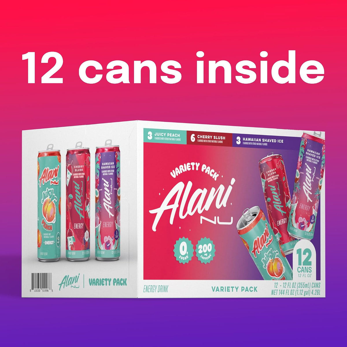 Alani Nu low calorie energy drink variety pack cans