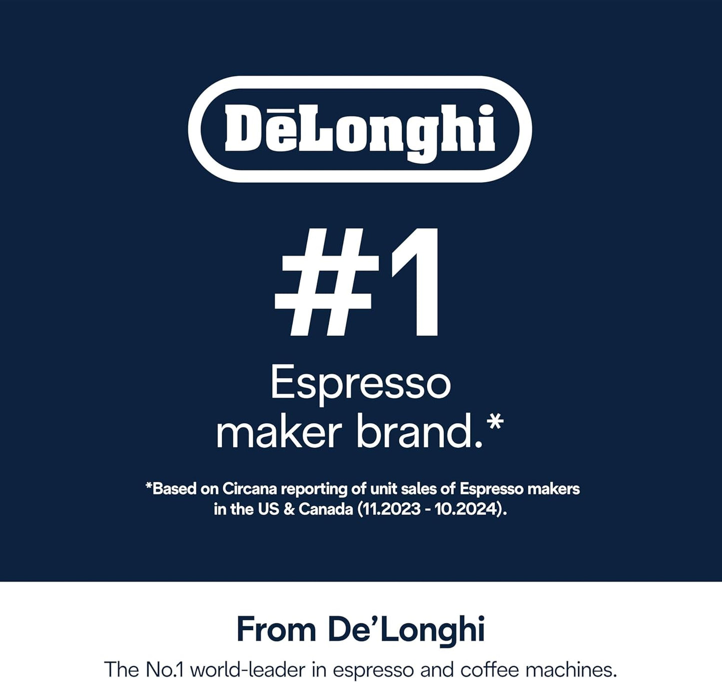 Visit the De'Longhi Store — De'Longhi EcoDecalk Descaler, Eco-Friendly Universal Descaling Solution for Coffee & Espresso Machines, 2-Pack (1 use per pack)