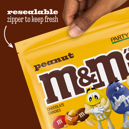 Colorful M&M'S peanut chocolate candy for parties