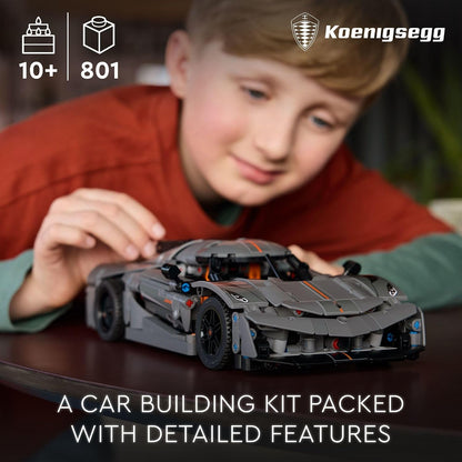 LEGO Technic hypercar model with detailed bodywork