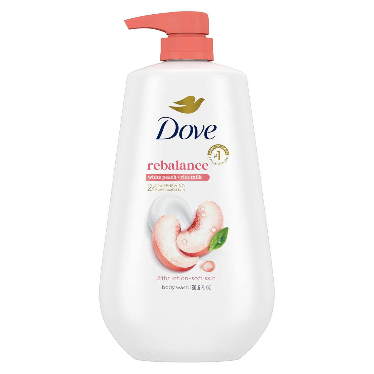 Dove White Peach & Rice Milk moisturizing body wash