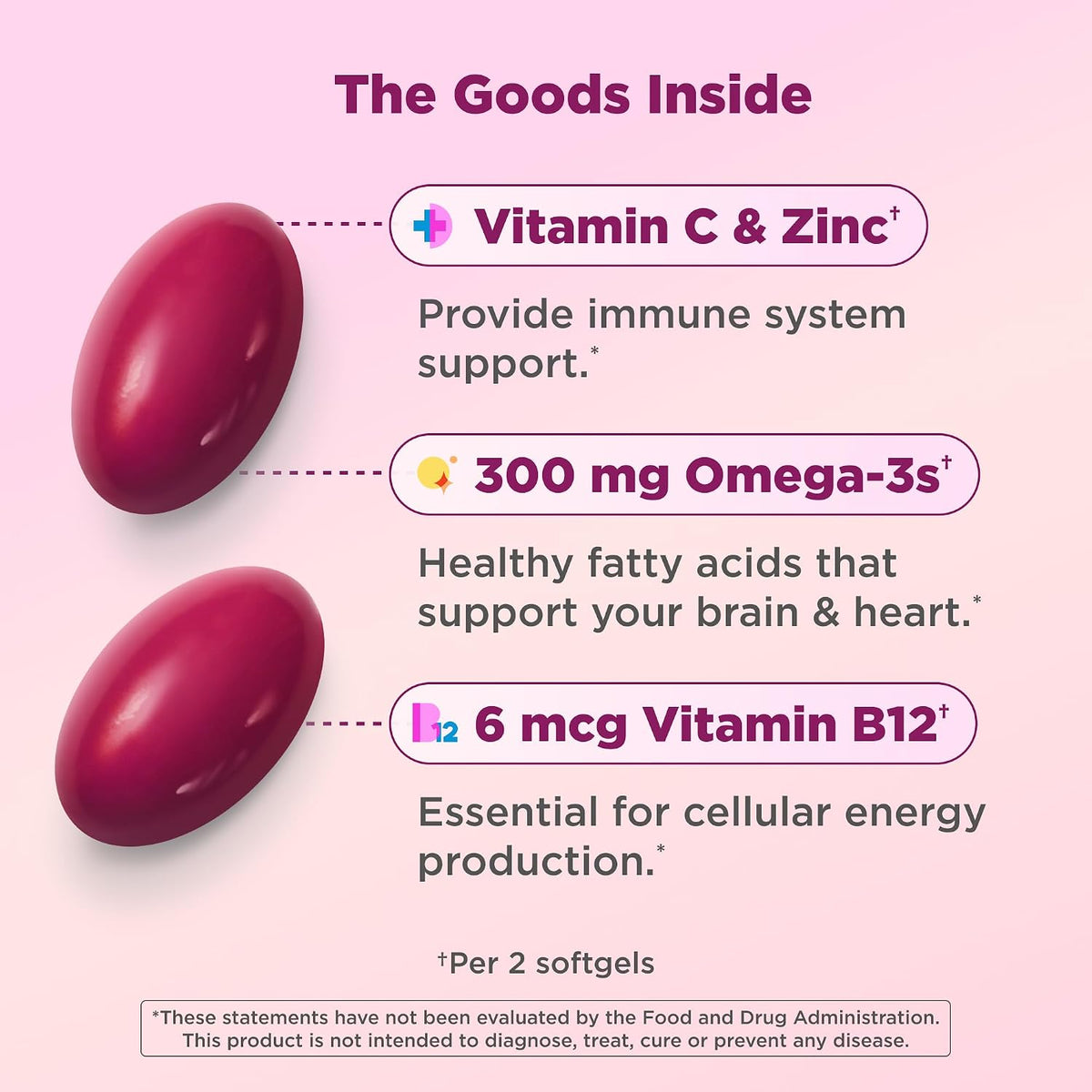 OLLY multivitamin softgels nutrition supplement packaging