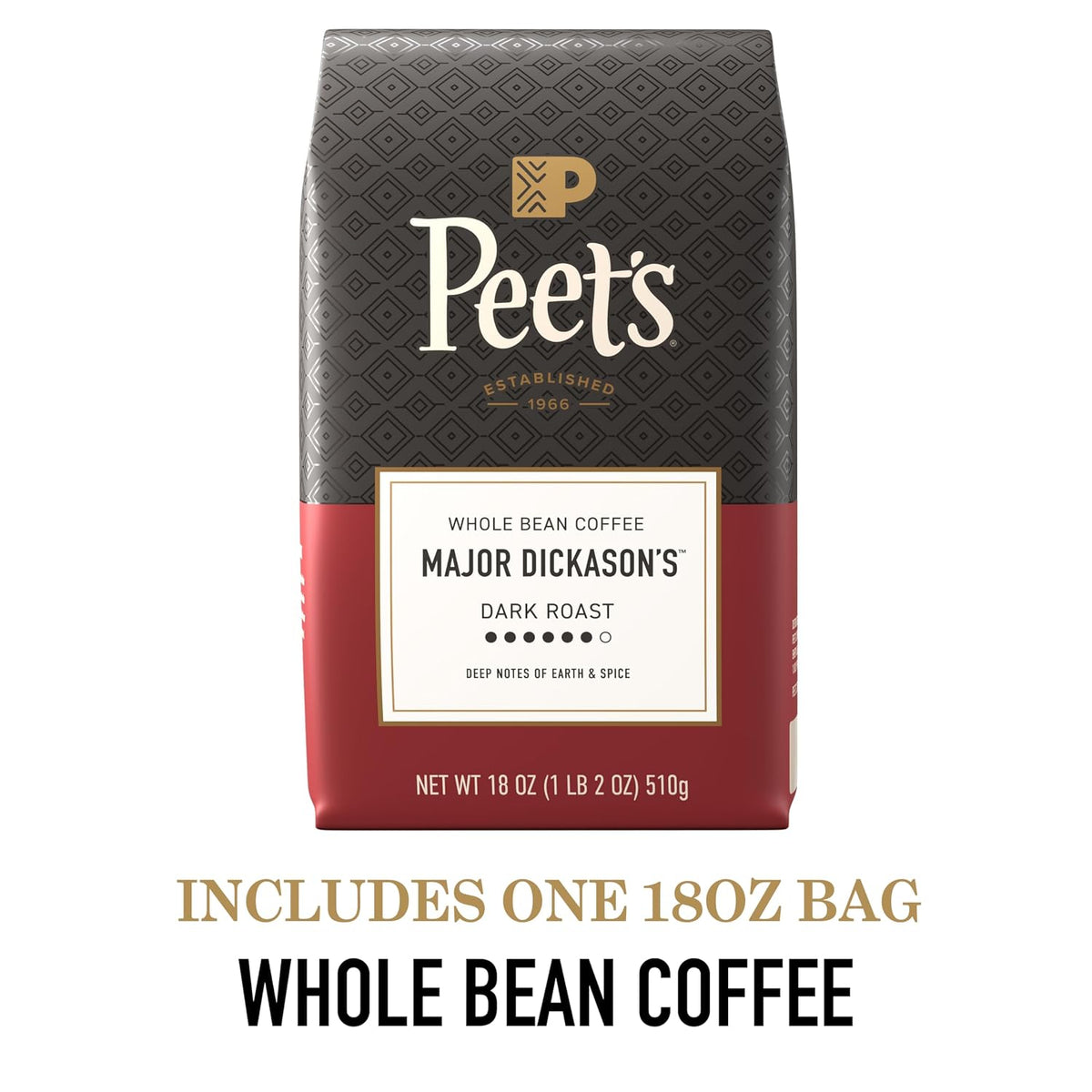 Peet's Coffee Major Dickason's rich dark roast beans
