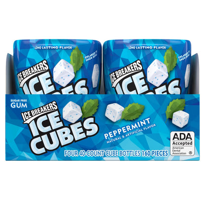 Ice Breakers peppermint sugar free gum 4-pack