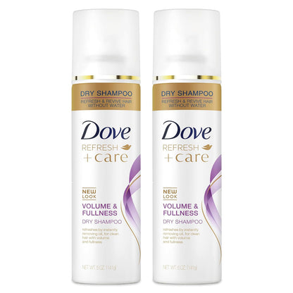 Dove dry shampoo spray for hair volume and oil absorption